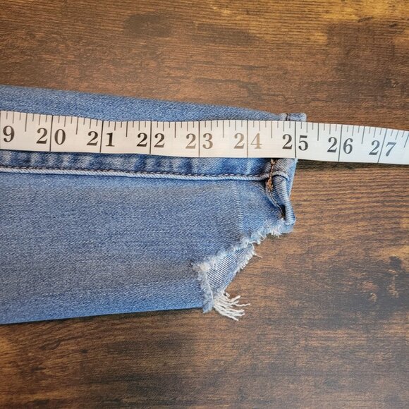 American Eagle Jeans 4 S Next Level Stretch Jegging Super Hi Rise Ripped - Picture 10 of 11